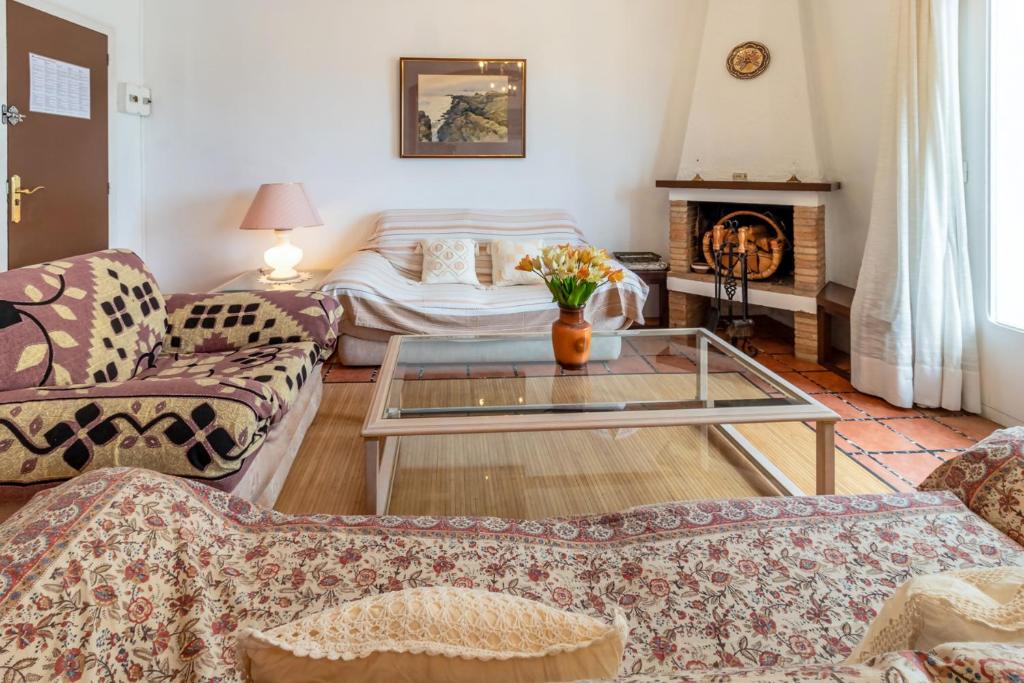 Posezení v ubytování Port Llançà 31 - apartamento con vistas al mar