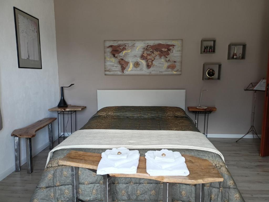 Postel nebo postele na pokoji v ubytování B&B VALCHISONE
