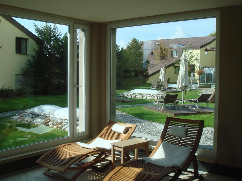 Zahrada ubytování Apartments Seeblick mit Anbindung an ein 4-Sterne-Hotel
