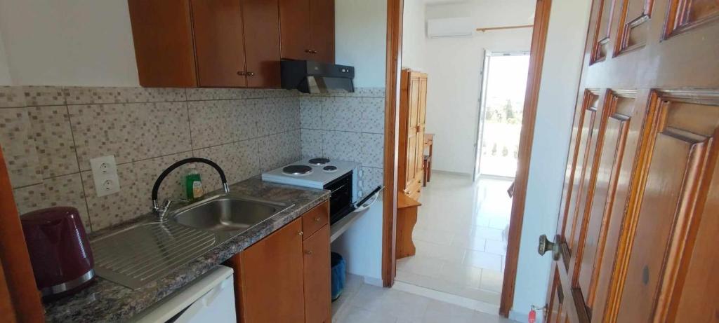 Kuchyň nebo kuchyňský kout v ubytování Nikolas House