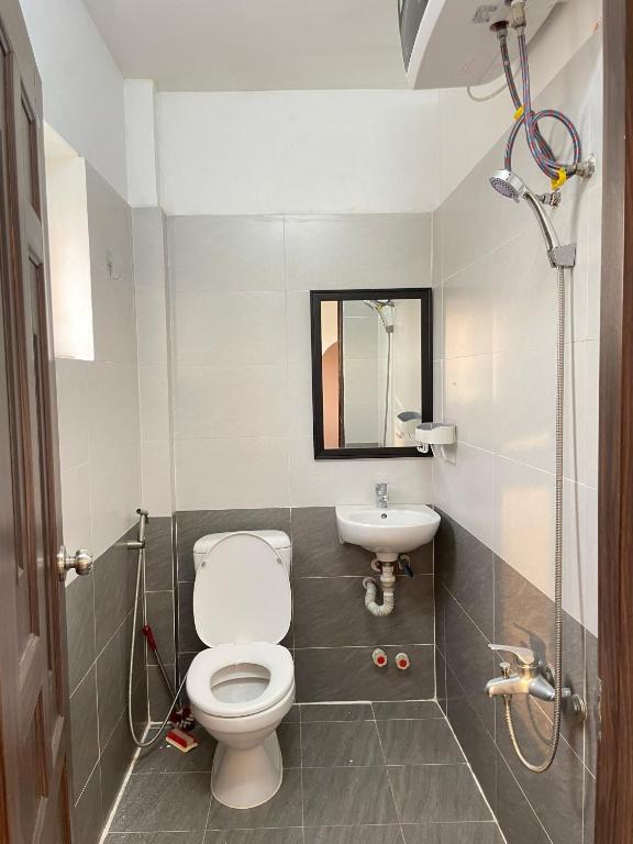 Koupelna v ubytování Chái Nho Homestay