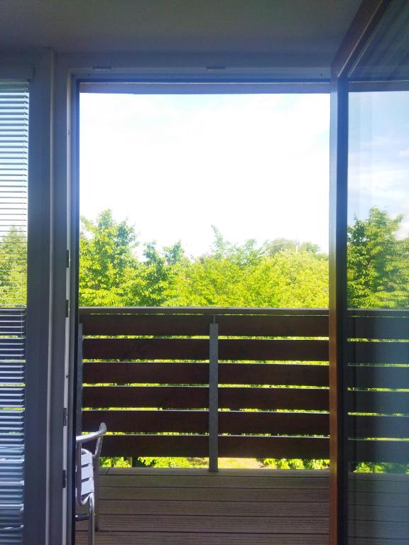 Balkon lub taras w obiekcie Topolský pivovar, restaurace a penzion