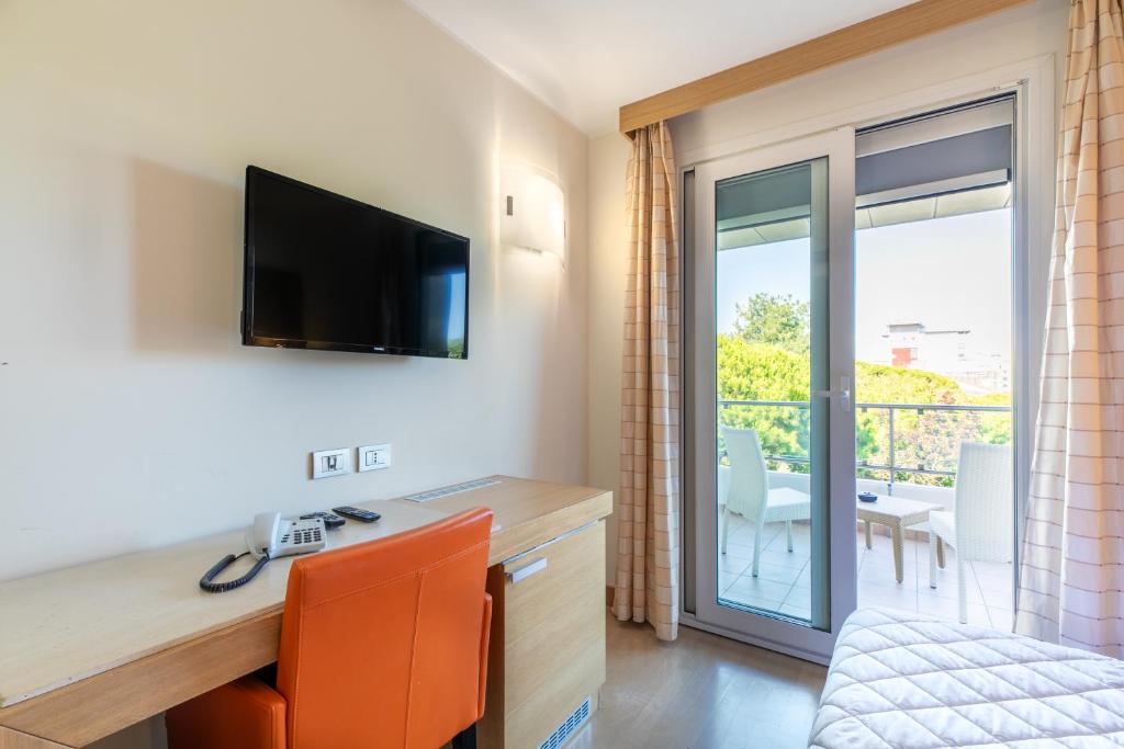 TV a/nebo společenská místnost v ubytování Hotel Villa Doimo