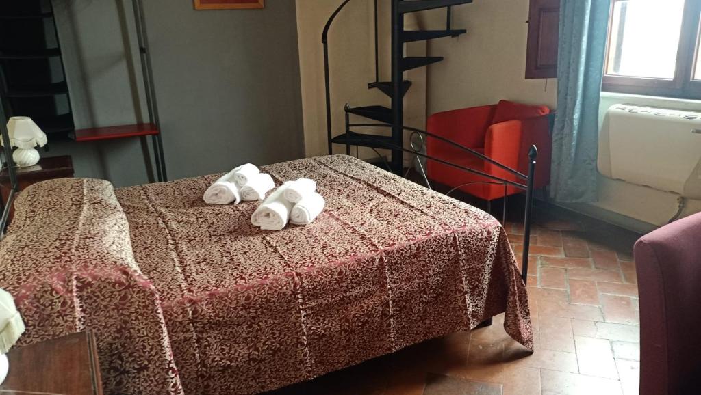 Postel nebo postele na pokoji v ubytování Dimora del Conte