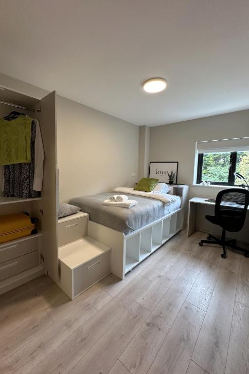 Postel nebo postele na pokoji v ubytování Cúirt na Coiribe Summer Accommodation