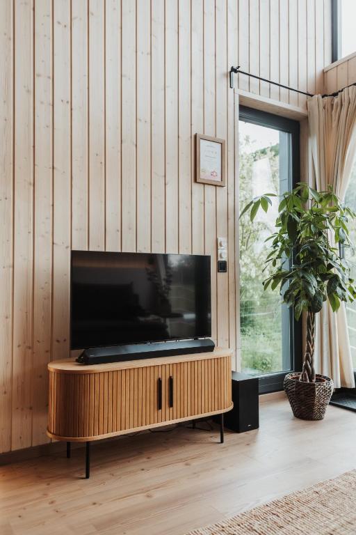 TV a/nebo společenská místnost v ubytování Békés Bucka Mátra