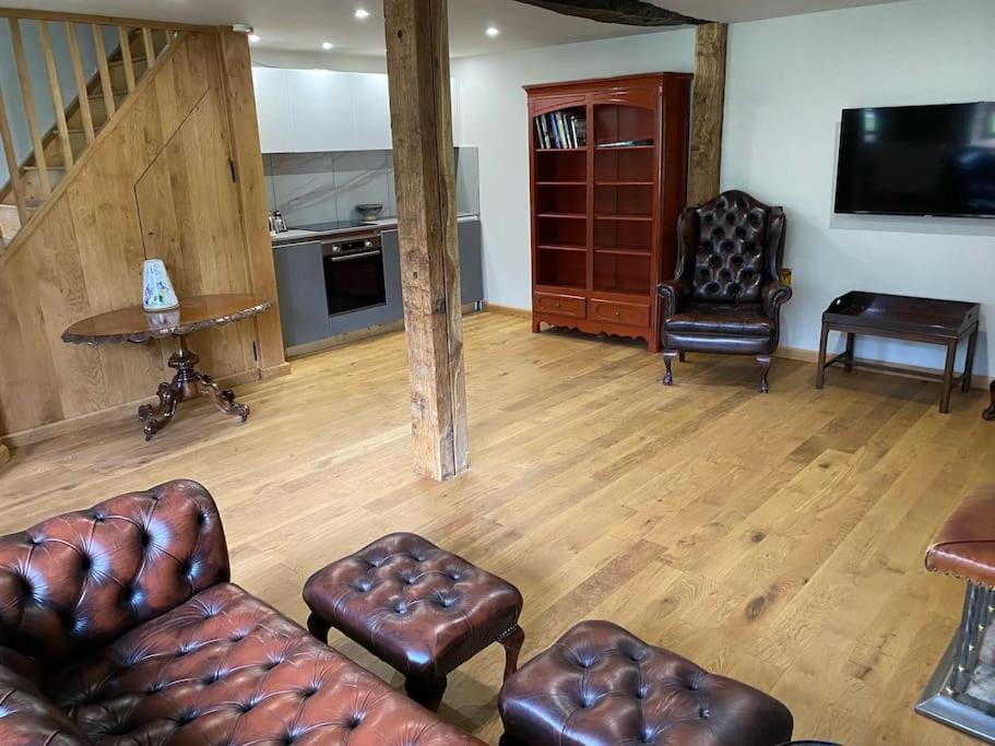 Kuchyň nebo kuchyňský kout v ubytování Le Gîte du Château Kervolongar