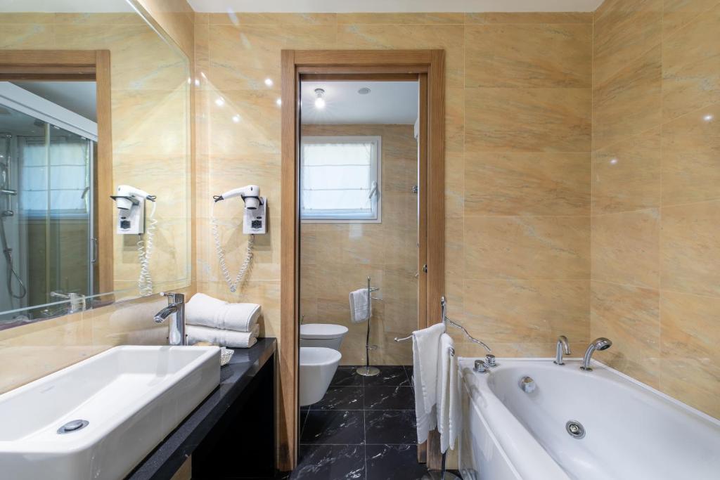 Koupelna v ubytování Hotel Villa Doimo