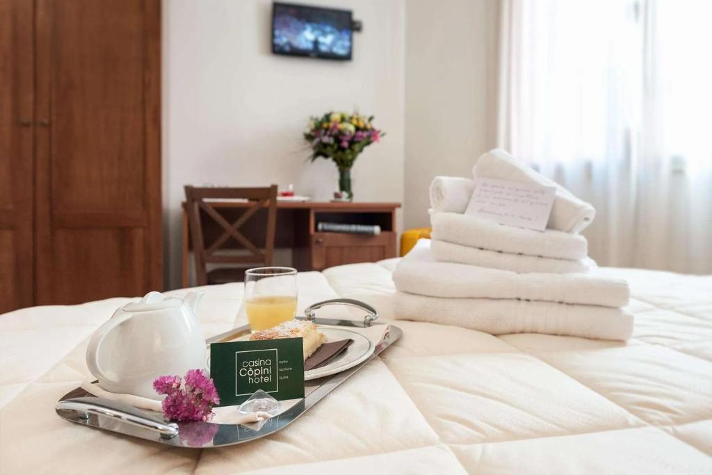 Postel nebo postele na pokoji v ubytování Relais Casina Copini