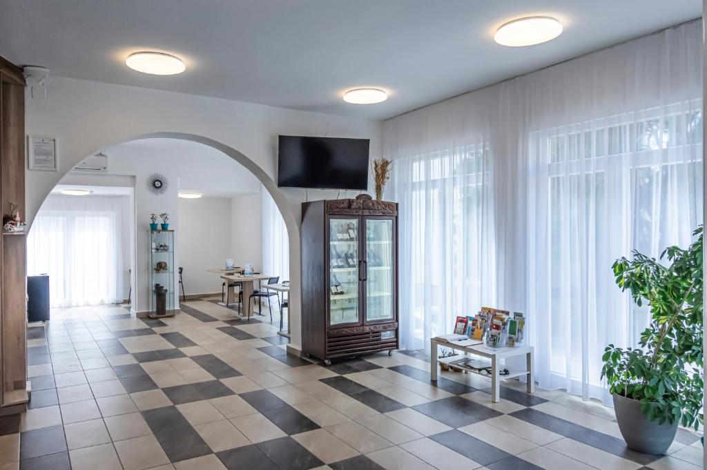 TV a/nebo společenská místnost v ubytování Hotel Bacchus