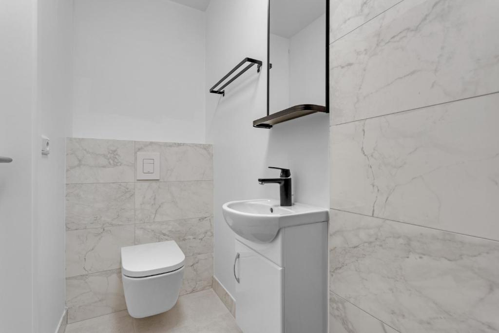 Koupelna v ubytování Audur Guesthouse