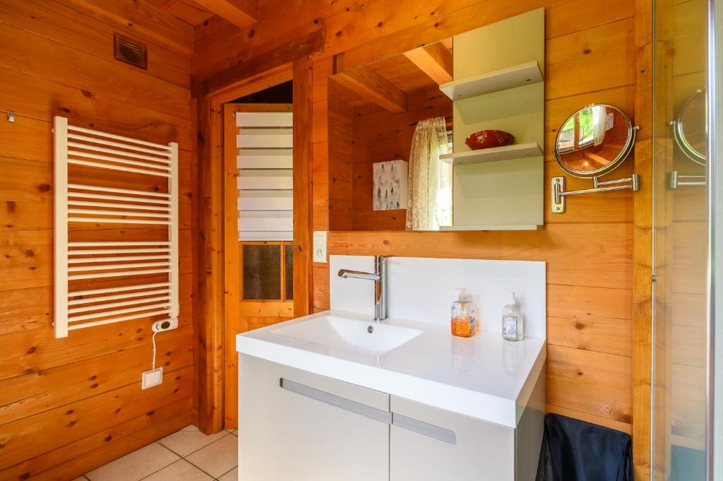 Koupelna v ubytování Chalet Du Wason