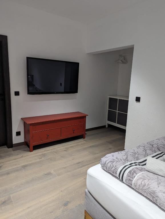TV a/nebo společenská místnost v ubytování Apartment Talblick