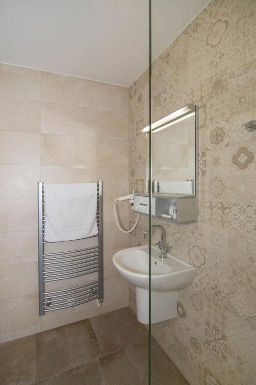 Koupelna v ubytování Hotel Anno