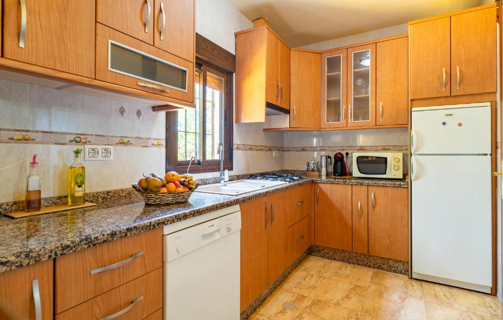 Kuchyň nebo kuchyňský kout v ubytování 4 Bedroom Cozy Home In Iznajar