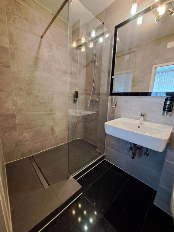 Koupelna v ubytování Hotel Central Hauptbahnhof