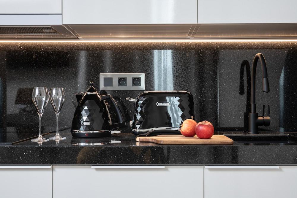 Dapur atau dapur kecil di PAPPAS hotel&studio