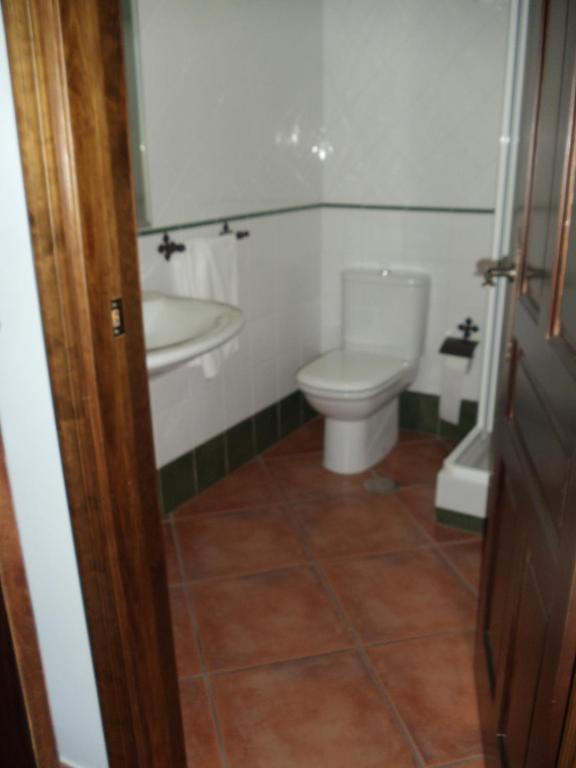 Koupelna v ubytování Hotel Plateros