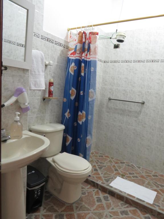 Koupelna v ubytování Hotel Casita de Belén