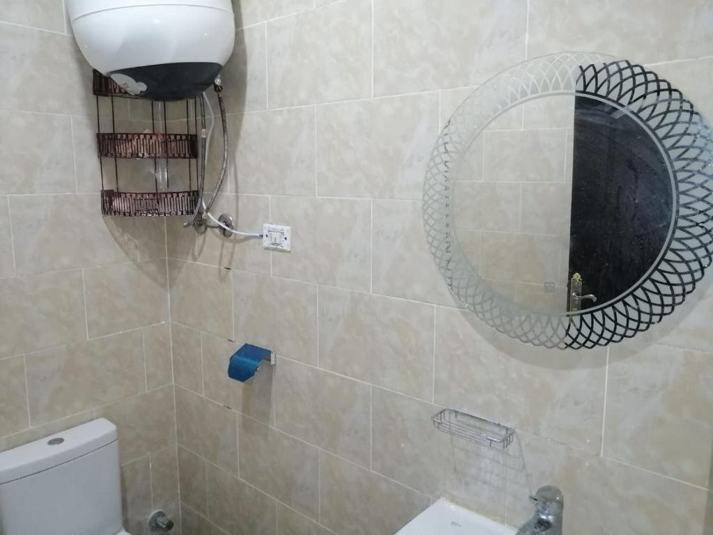 Koupelna v ubytování قرية بلولاجون راس سدر شاليه فاخر للايجار for families only