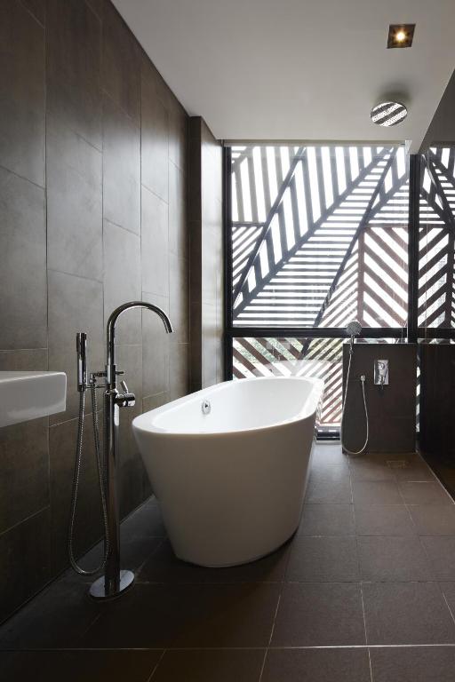 Koupelna v ubytování Hotel Yan