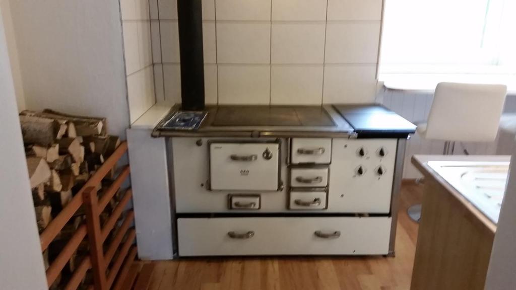 Kuchyň nebo kuchyňský kout v ubytování Urlaubsnest