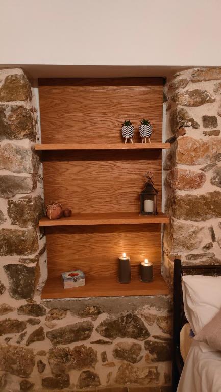 Postel nebo postele na pokoji v ubytování Nafplio Village