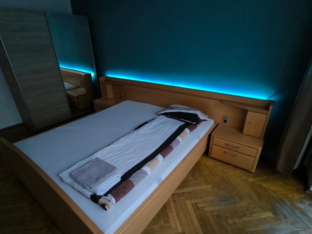 Katil atau katil-katil dalam bilik di Apartament Jarosław na wyłączność