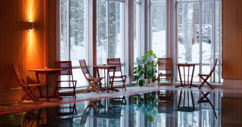 Posezení v ubytování Sätra Brunn Hälsobrunn