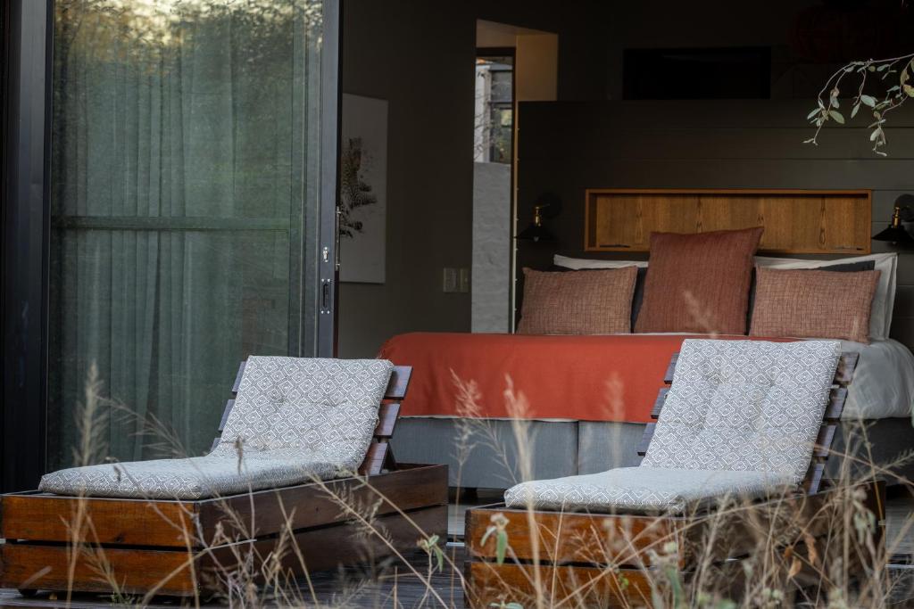Posezení v ubytování Rixile Kruger Lodge