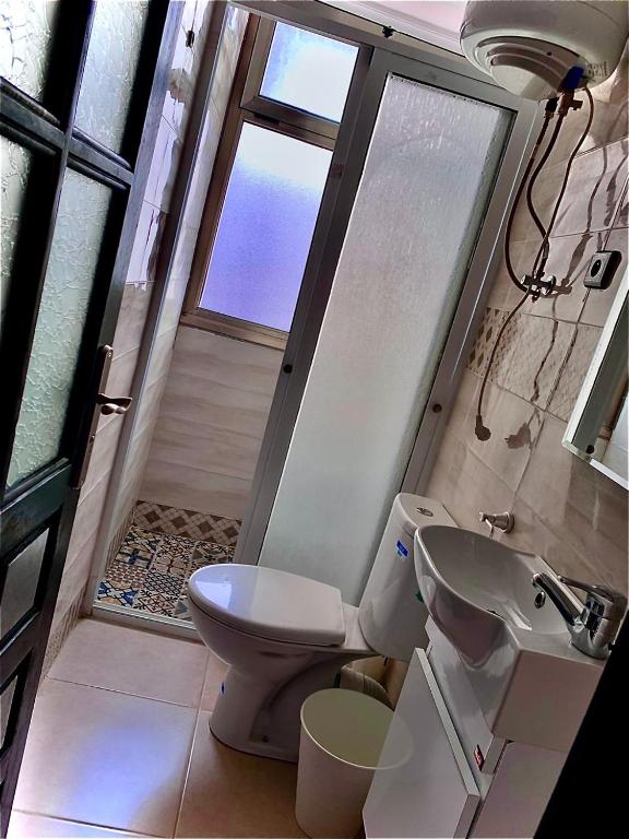 Koupelna v ubytování hôtel dar nokhba