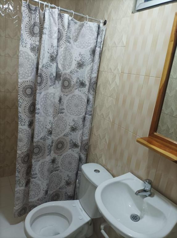 Koupelna v ubytování Hostal Catalleya