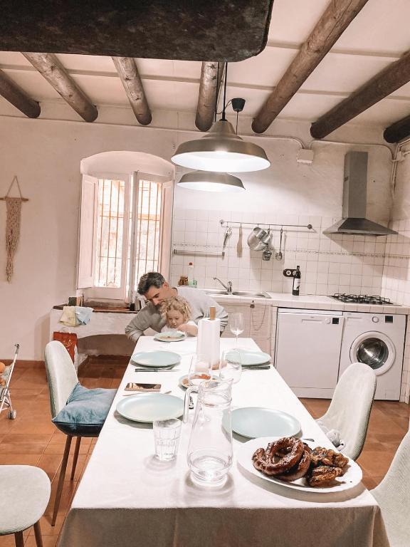 Kuchyň nebo kuchyňský kout v ubytování Casa Om