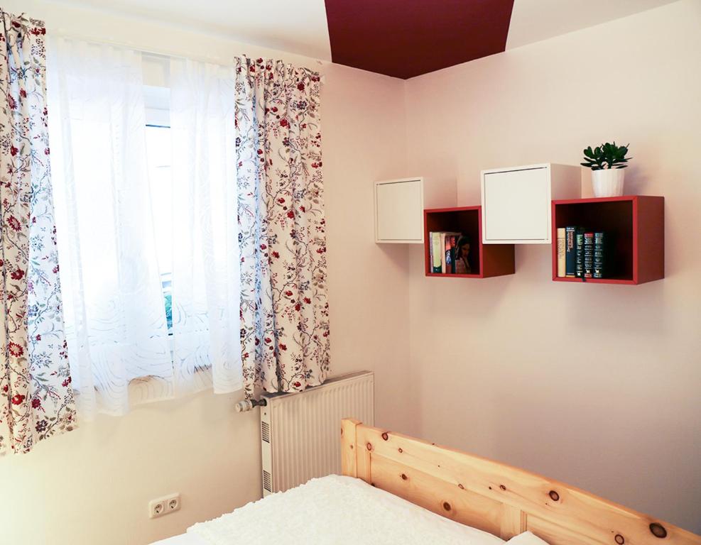 Cama o camas de una habitación en Fricks Appartement