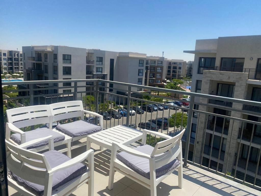 Balkón nebo terasa v ubytování Marassi hotel Apartment