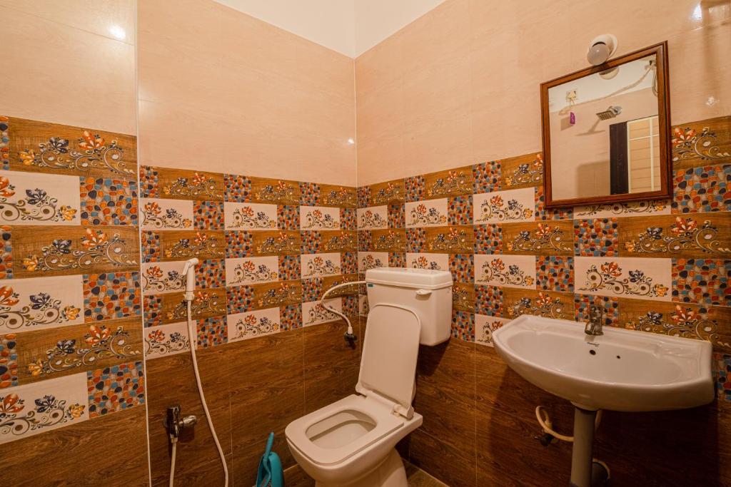 Koupelna v ubytování Maison Annai