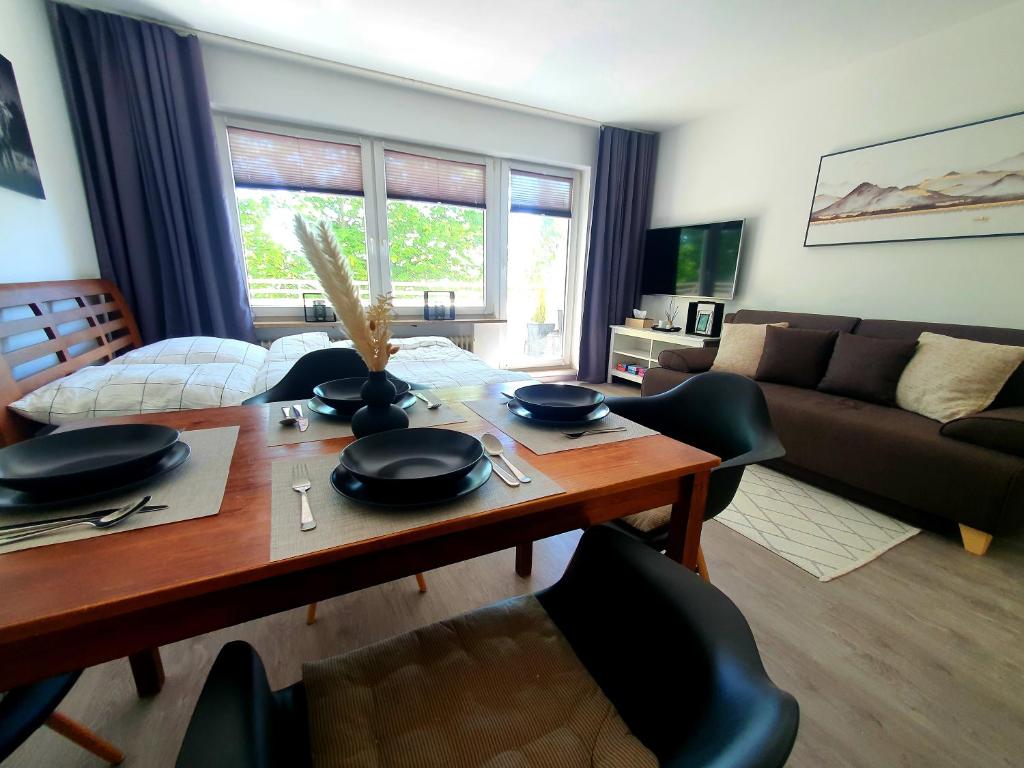 Posezení v ubytování Ferienwohnung Günzblick