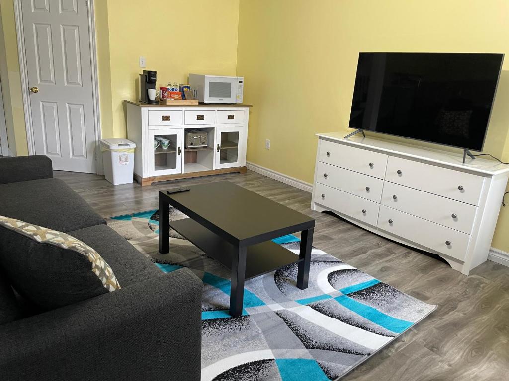 TV a/nebo společenská místnost v ubytování Private Suite in Niagara Falls