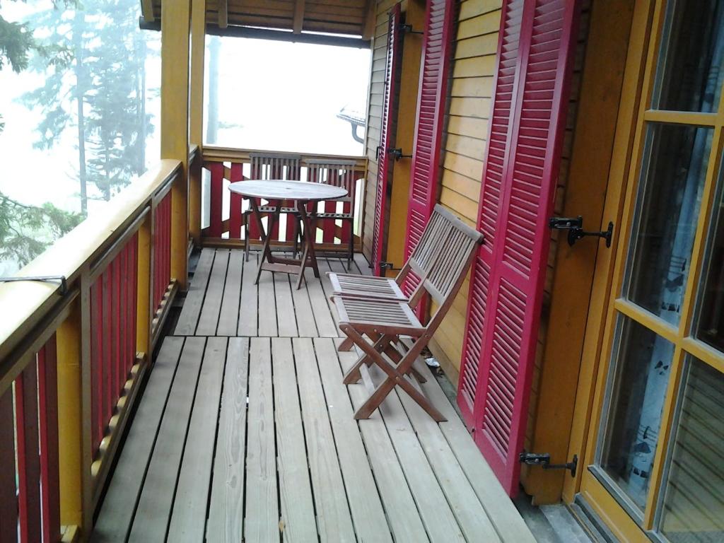 Balkón nebo terasa v ubytování Holiday Apartment Bolfenk