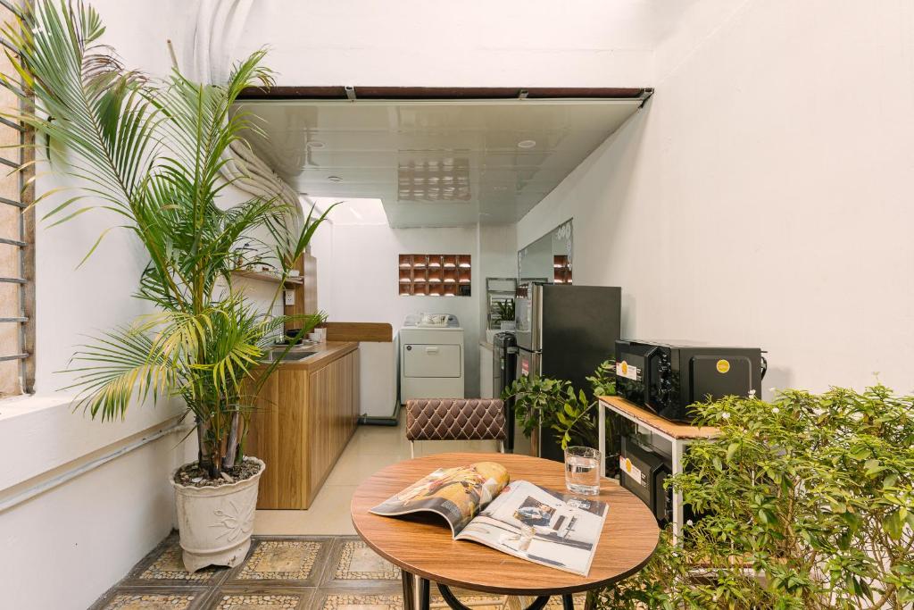 Posezení v ubytování Hanoi-Oi Homestay Cau Go