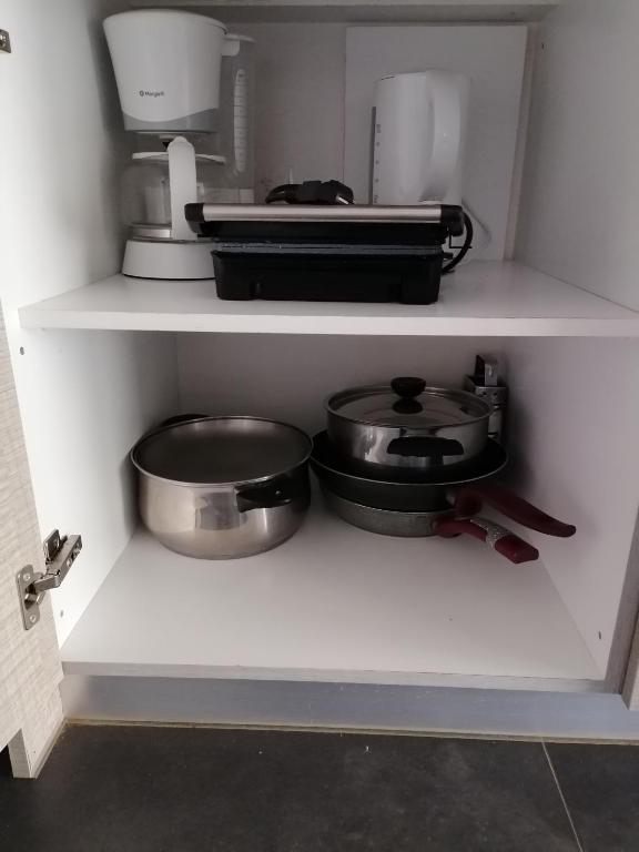 Kuchyň nebo kuchyňský kout v ubytování Manolis Loft