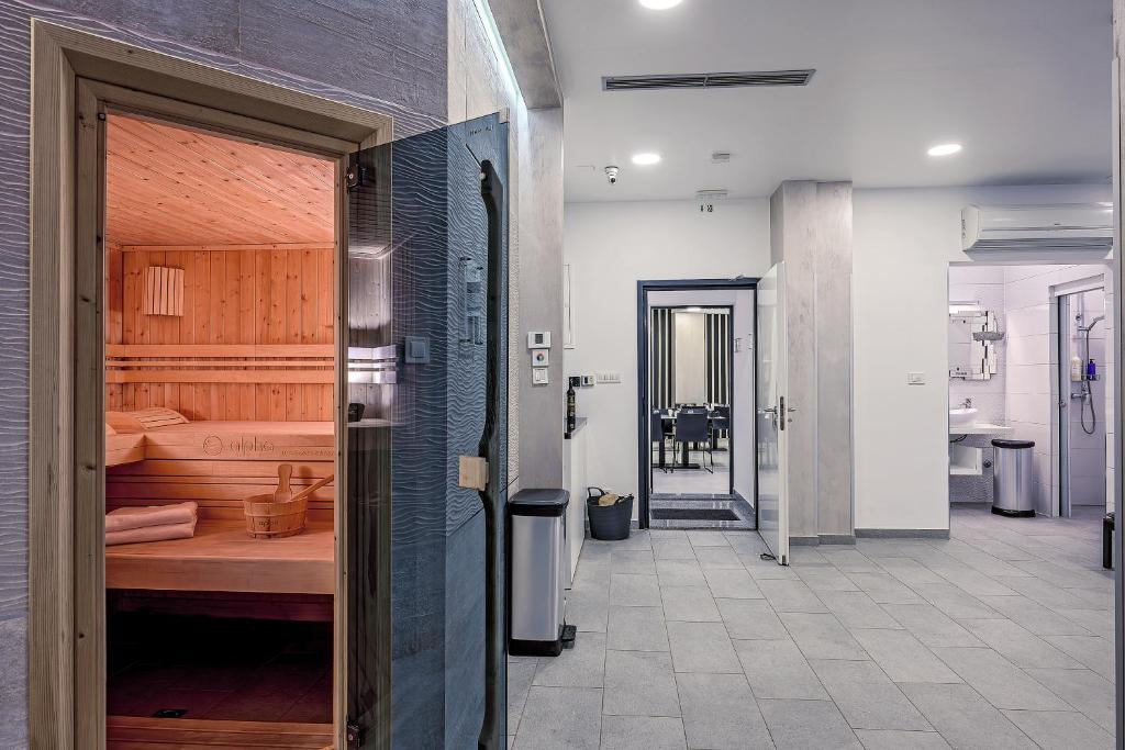 Posilňovňa alebo fitness centrum v ubytovaní Villa Nani