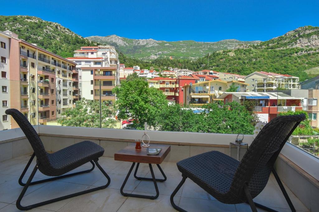 Nespecifikovaný výhled na hory nebo výhled na hory při pohledu z apartmánu