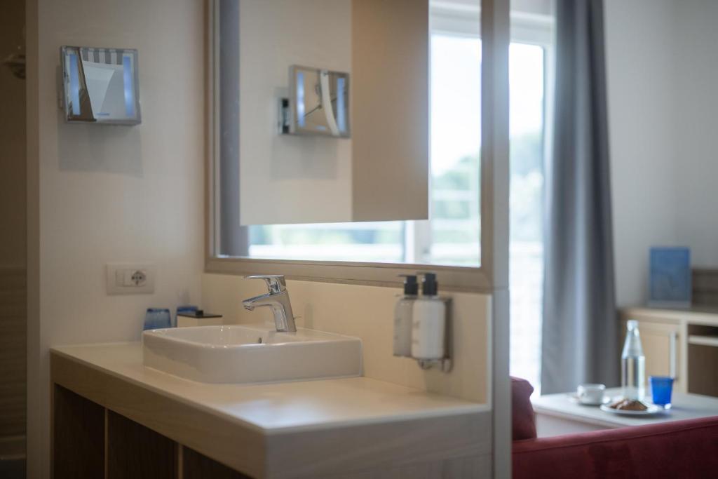 Koupelna v ubytování Hotel Bellariva