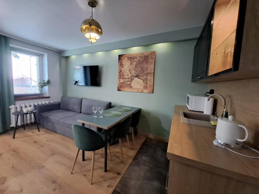 TV a/nebo společenská místnost v ubytování DK Apartamenty Hotelove