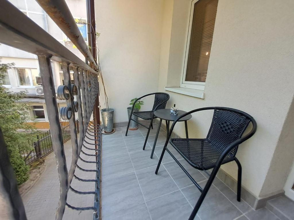 Balkón nebo terasa v ubytování DK Apartamenty Hotelove