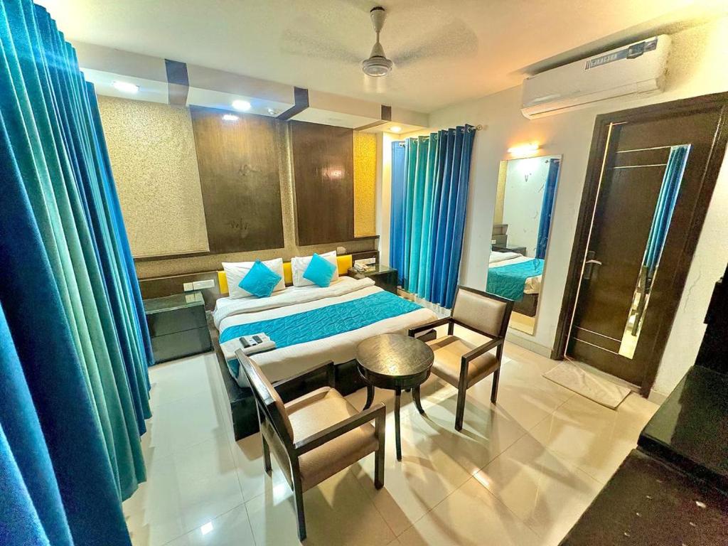 Posezení v ubytování Hotel Delhi Pride, Karol Bagh