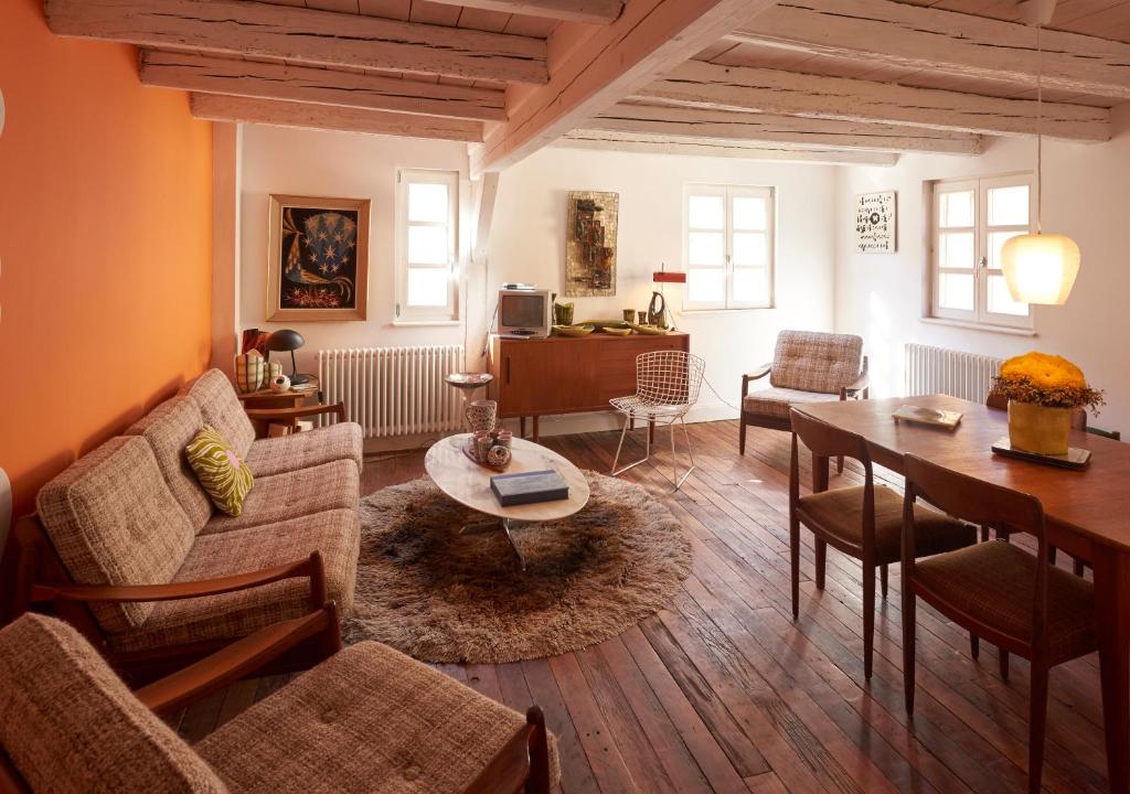 Posezení v ubytování Un soir d'été - Chambres d'hôtes