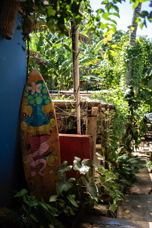 Zahrada ubytování BANANAS HOSTEL