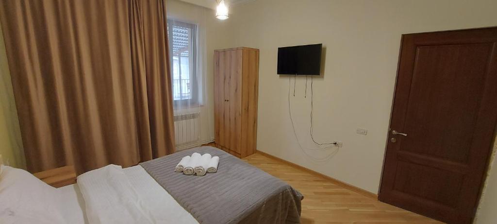 Postel nebo postele na pokoji v ubytování Kenut Hostel